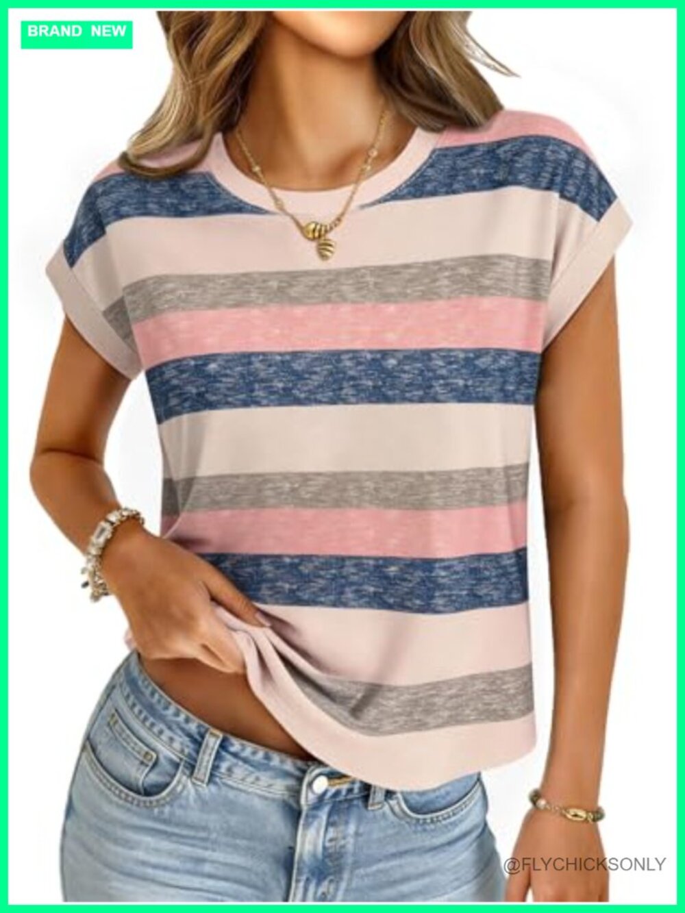 Womens Loose Fit Cap Sleeve Crop Top Boxy Summer Tee